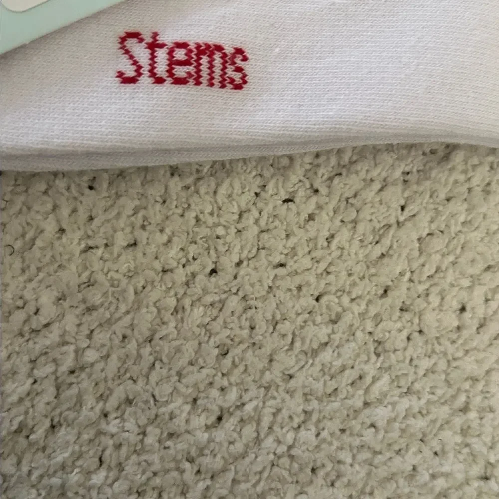 STEMS bundle of TWO crew socks 1)Golf Lettuce Edge 2) pickleball racket socks